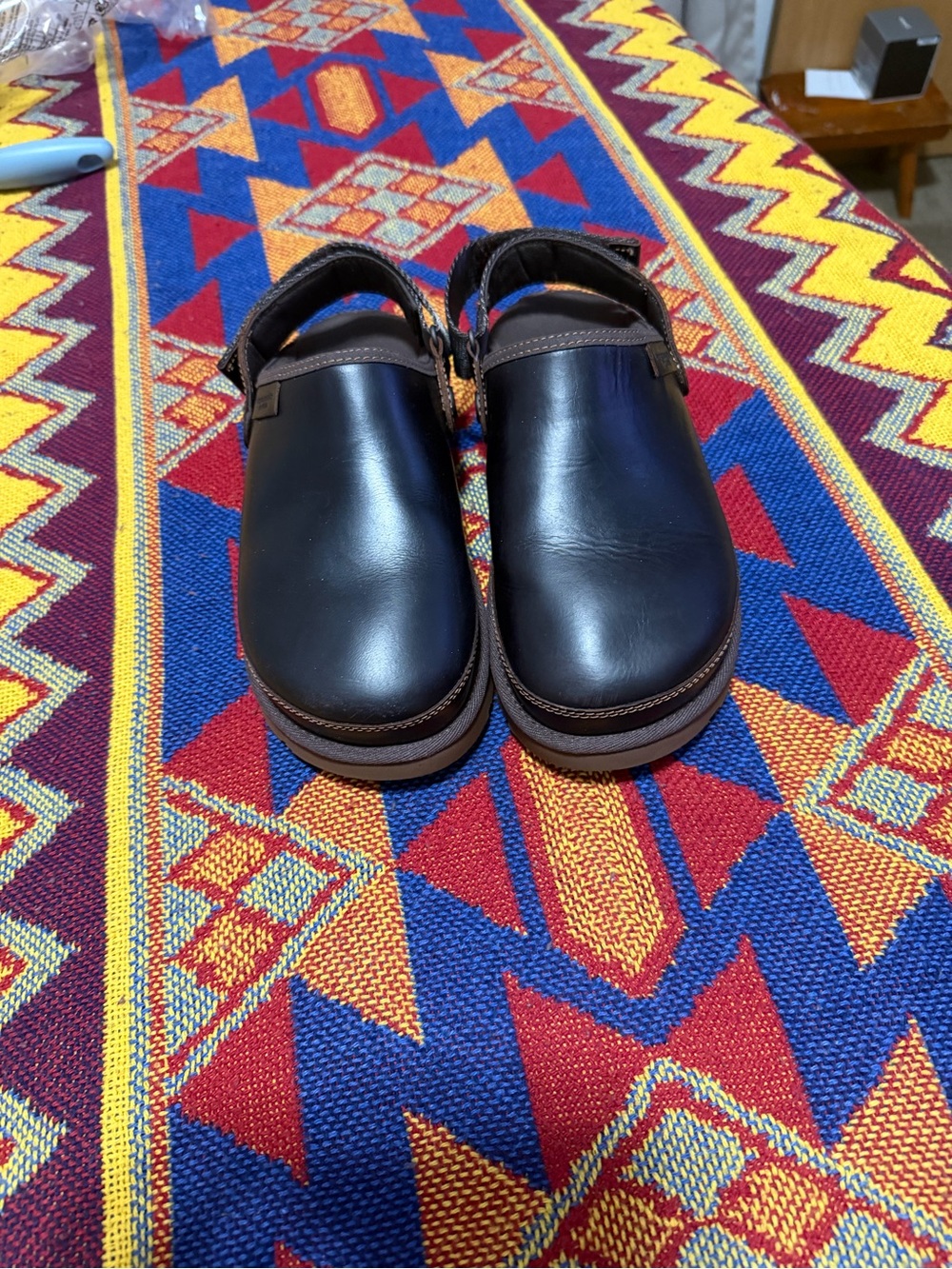 Women brown Ugg clogs
